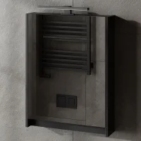 Armoire de toilette Planetmöbel – 50 cm, noir...