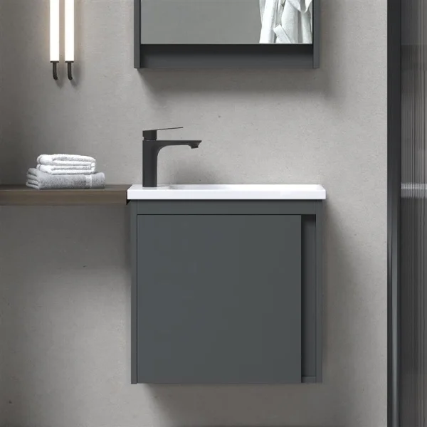 Vanity unit with washbasin 50 cm in various colors
