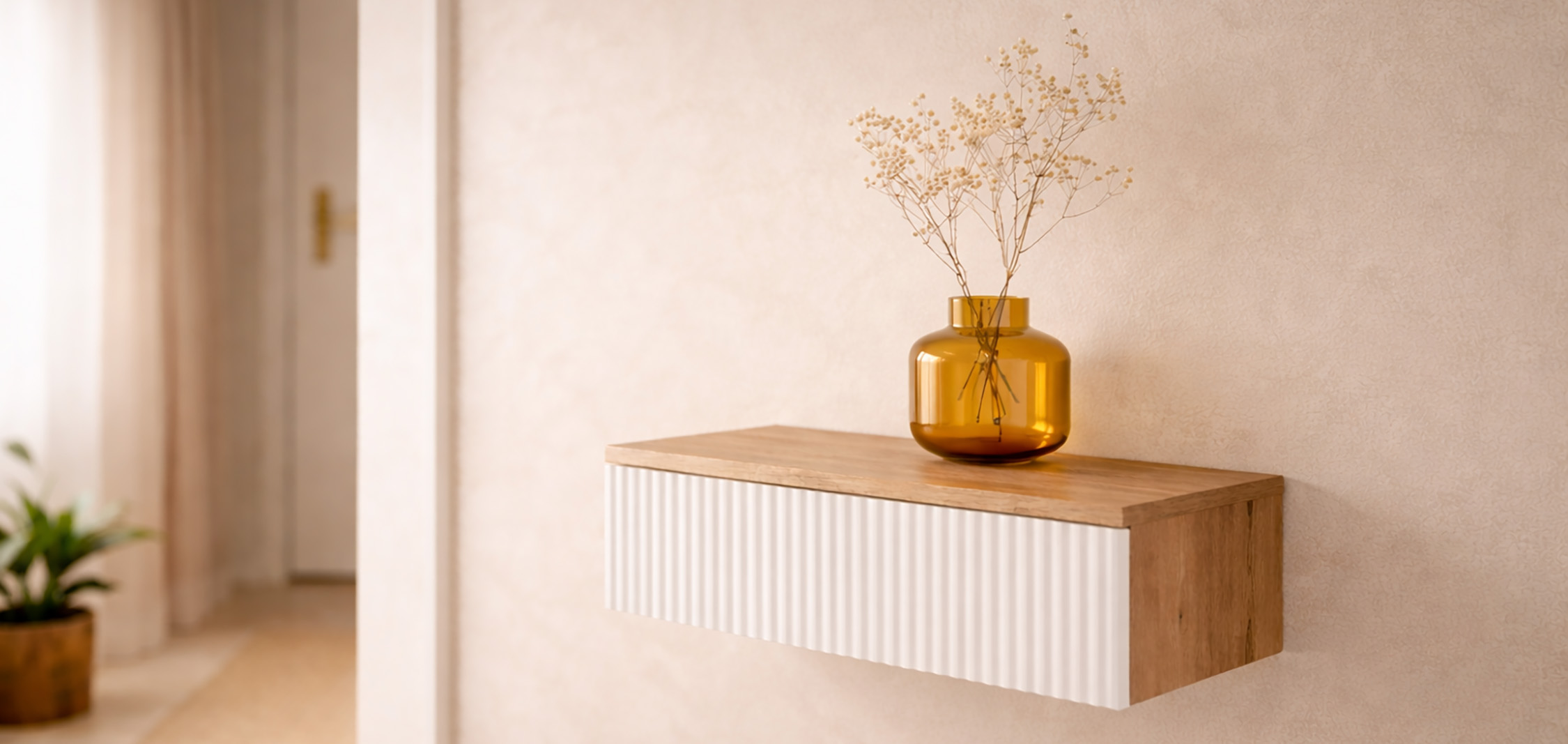 AMYRA Konsolenboard 50 cm im Flur